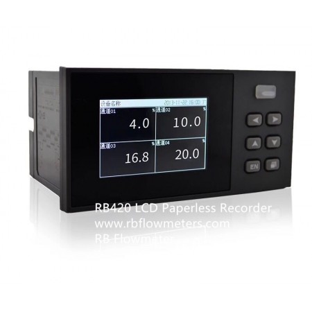 RB420 LCD 1-4 Channels Paperless Recorder